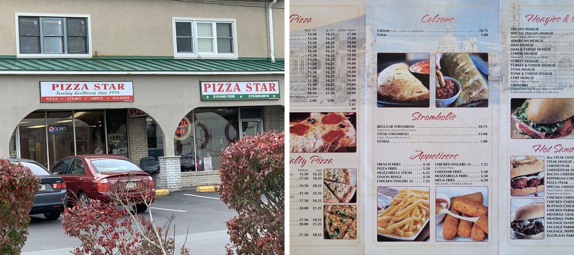 Pizza Star Menu